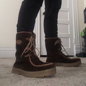 L.L. Bean Retro Faux Fur Boots Size 9M